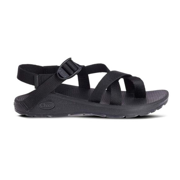NWOT Chaco Z/Cloud 2 Mens 9 Solid Black Sport Sandals Womens 10 NWOT main image 4